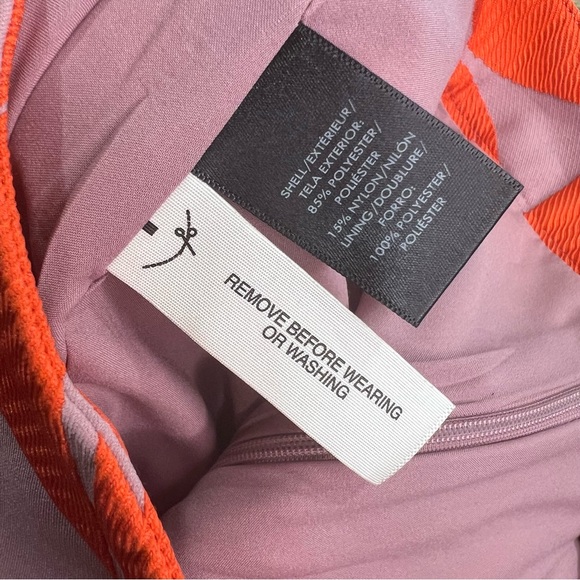 Ann Taylor Curvy Fan Leaf Orange Mauve Skirt 0P - Picture 7 of 10